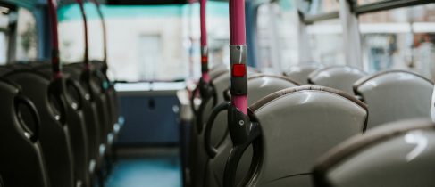 Interior of a public bus transport